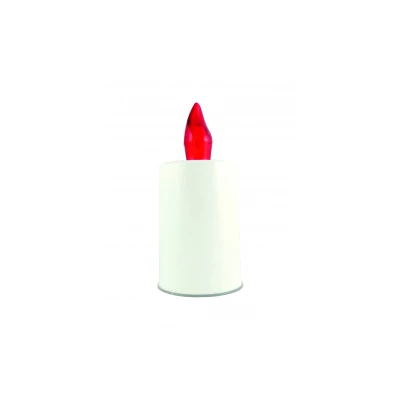 BC LED BIJELA SVIJEĆA, CRVENI PLAMEN, SA BATERIJOM 