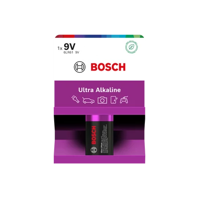 BOSCH ULTRA ALKALINE 9V BL1