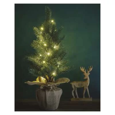 EMOS KARI DEKO FENYŐFA 52CM 20LED MELEG