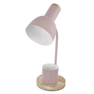 EMOS STOLNA LAMPA POPPY E27 IP20, RUŽIČASTA