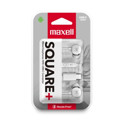 MAXELL USB-C EARPHONES SQUARE WHITE