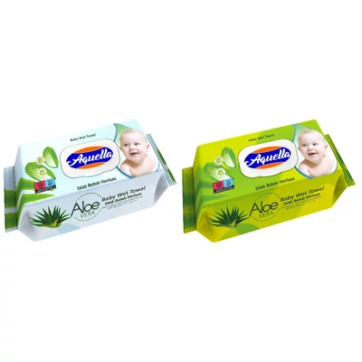 AQUELLA VLAŽNE MARAMICE ZA BEBE 120KOM ALOE VERA
