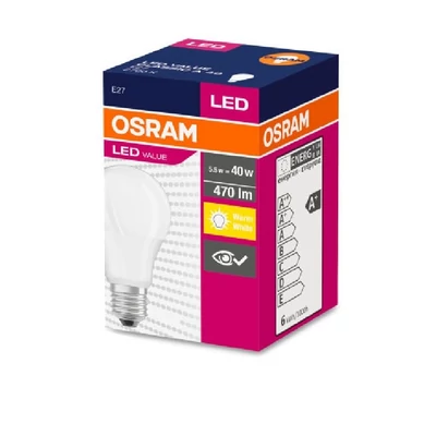OSRAM LED KÖRTE MATT 40 4,9W/827 E27