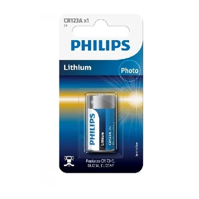 PHILIPS ALKALINE CR123, 3V 1DB