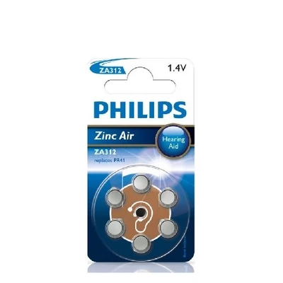 PHILIPS ZINC AIR PR312 6 KOM