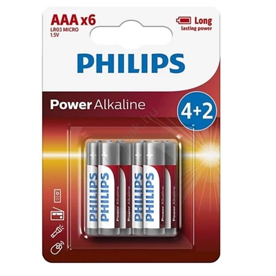PHILIPS POWER ALKALINE AAA 4+2 KOM