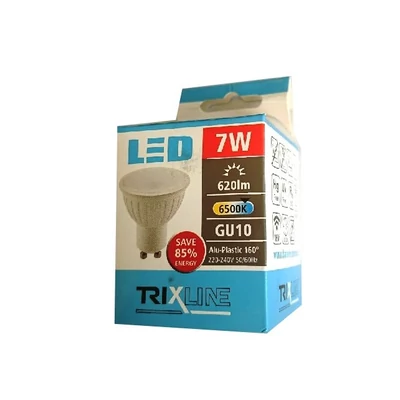 TRIXLINE LED GU10 7W 6500K ALU