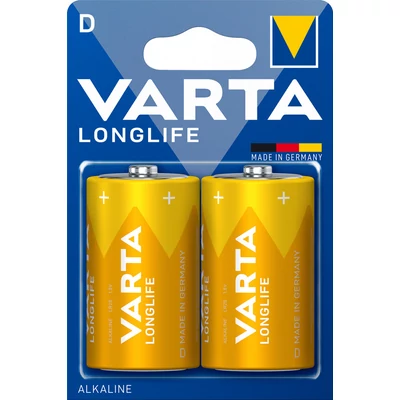 VARTA LONGLIFE ALKALNA D BATERIJA 2KOM/BL