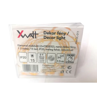 XWATT DEKOR SVJETLO 1.5M 15 LED TOPLO BIJELA
