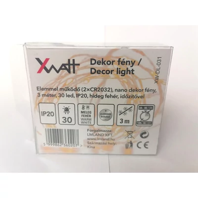XWATT DEKOR SVJETLO 3M 30 LED TOPLO BIJELA