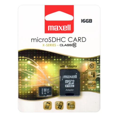 MAXELL SD CARD 16GB + AD CLASS 10