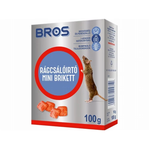BROS RÁGCSÁLÓÍRTÓ PARAFFINOS BLOKK 100G