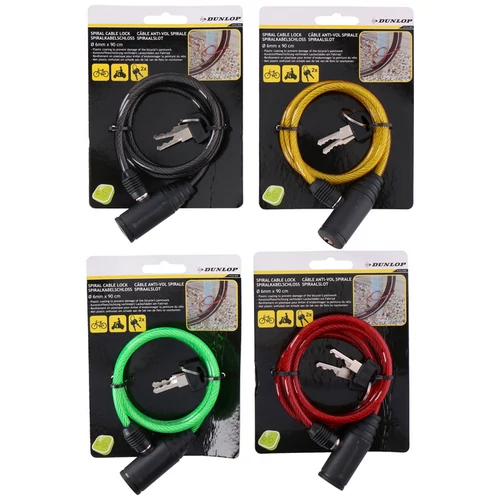 DUNLOP KERÉKPÁR ZÁR KÁBEL 6MMX90CM