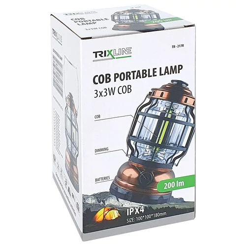 TRIXLINE COB LED KEMPINGLÁMPA ARANY