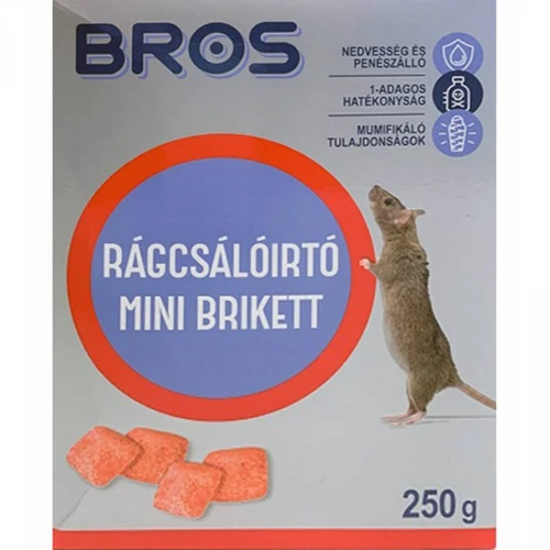 BROS RÁGCSÁLÓÍRTÓ PARAFFINOS BLOKK 250G