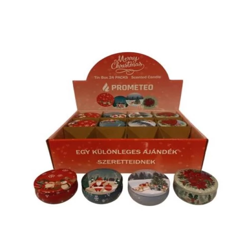 ILLATMÉCSES KARÁCSONYI FÉMDOBOZOS