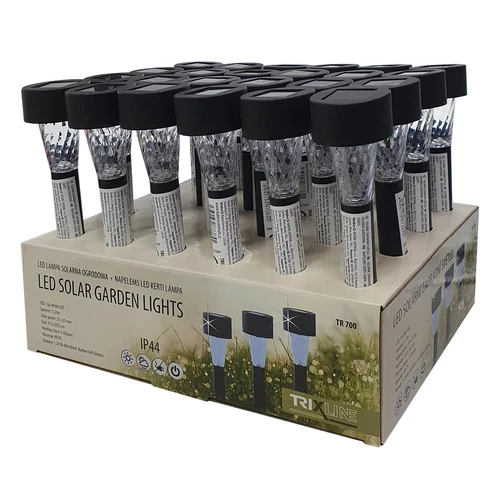 TRIXLINE SOLAR LESZÚR. KERTI LÁMPA FEKET