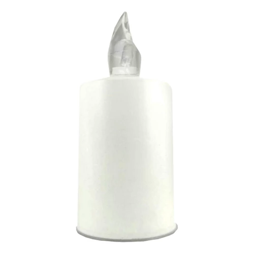 BC LED MÉCSES FEHÉR, ÁTLÁT.LÁNG, ELEMMEL