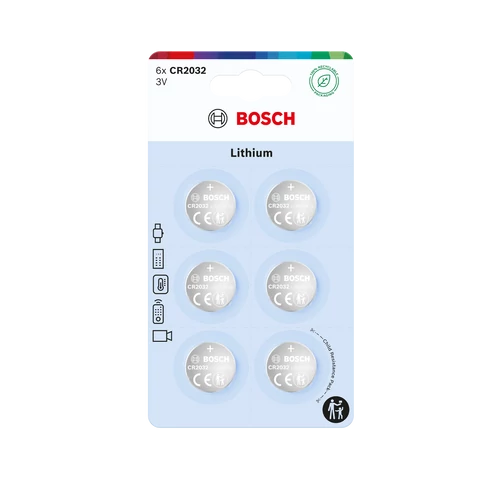 BOSCH LITHIUM COIN CR2032 BL6