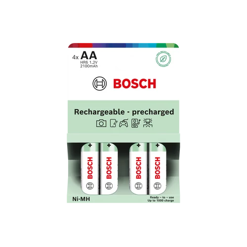 BOSCH RECHARGEABLE NIMH AA 2100MAH BL4