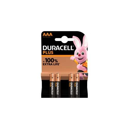 DURACELL PLUS POWER BOOST ALKÁLI AAA 4DB