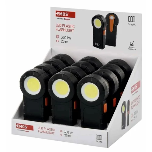 COB LED ELEMLÁMPA - 3×AAA, 12 DARABOS