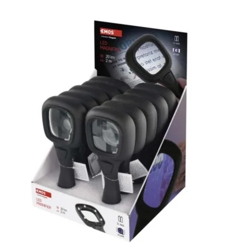 EMOS KÉZI NAGYÍTÓ LED/UV MEGVILÁGÍTÁSSAL