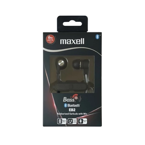 MAXELL B13 BT EARPHONES BLACK MIC FEKETE