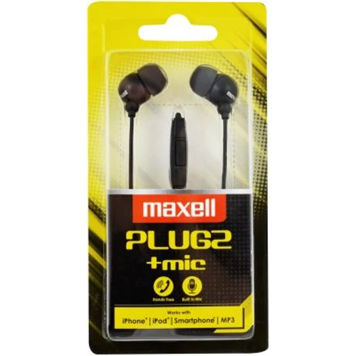 MAXELL HEADSET 3,5MM SZILIKONOS FEKETE