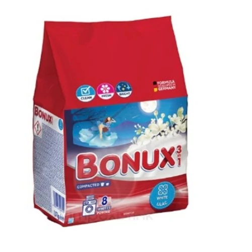 BONUX MOSÓPOR ZACSKÓS 400 G WHITE LILAC