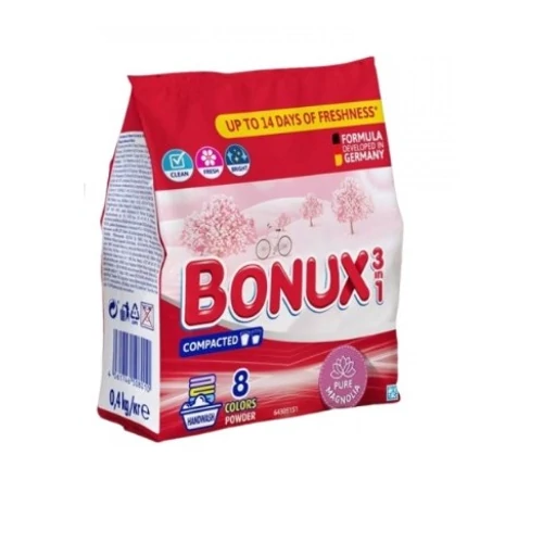BONUX MOSÓPOR ZACSKÓS 400 G MAGNOLIA