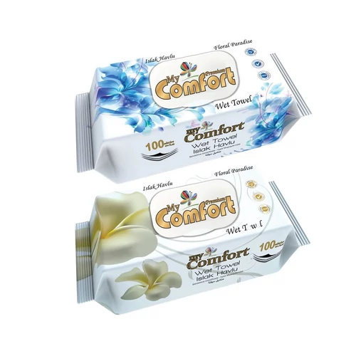 MY COMFORT NEDVES TÖRLŐKENDŐ 100 FLORAL