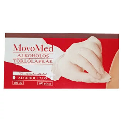MOVOMED ALKOHOLOS TÖRLŐLAPKA 100DB