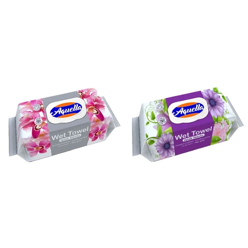 AQUELLA NEDVES TÖRLŐKENDŐ 120DB VIRÁG 