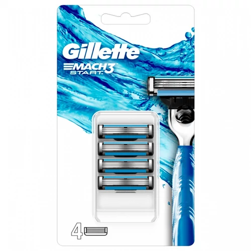 GILLETTE MACH 3 BOROTVAPENGE 4DB START