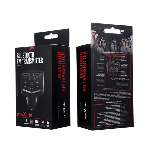 MAXLIFE MXFT-02 BLACK FM TRANSMITTER