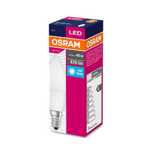 OSRAM LED GYERTYA MATT 40 5,5W/840 E14