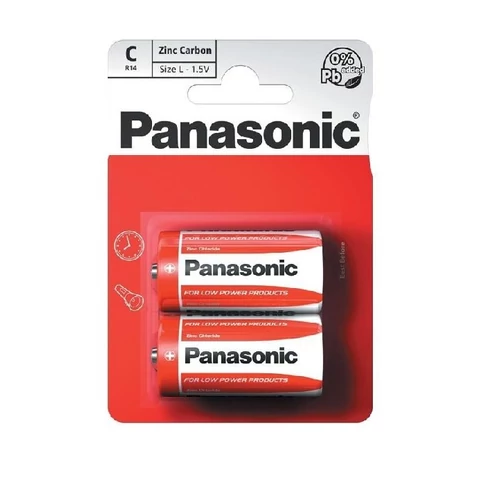 PANASONIC RED ZINC FÉLTARTÓS C 2DB