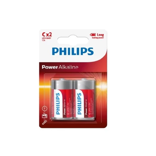 PHILIPS POWER ALKALINE C 2DB