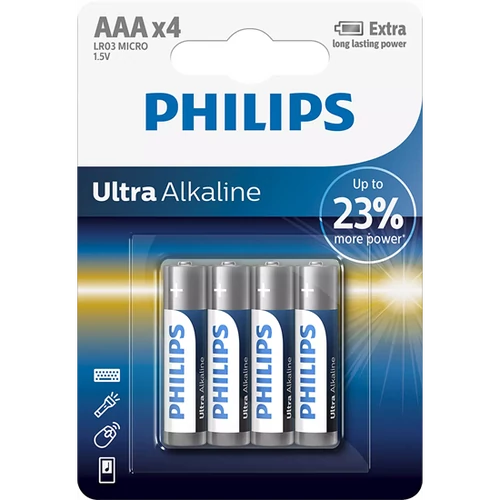 PHILIPS ULTRA ALKALINE AAA 4DB