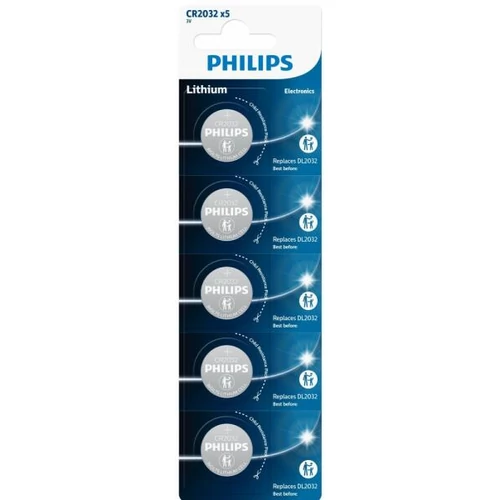 PHILIPS LITHIUM CR2032 3V 5DB