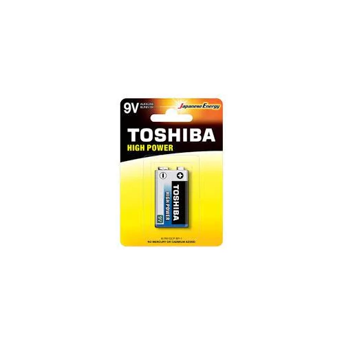 TOSHIBA  HIGH POWER ALKÁLI 9V ELEM 1DB
