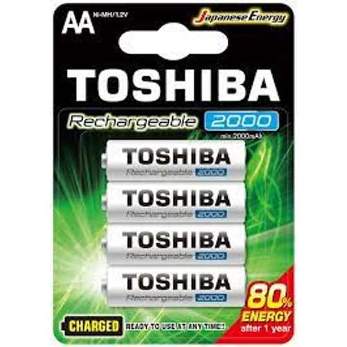 TOSHIBA TÖLTHETŐ AKKU 4DB AA 2000 mAh