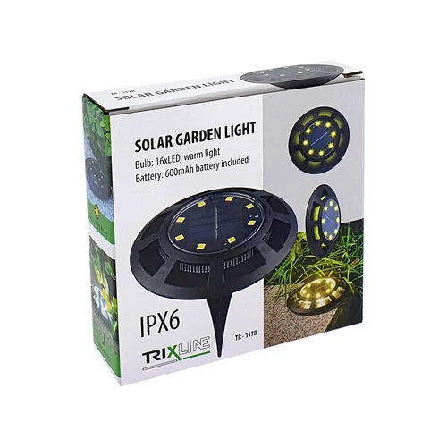 TRIXLINE LESZÚRHATÓ KERTI SOLAR 16 LED