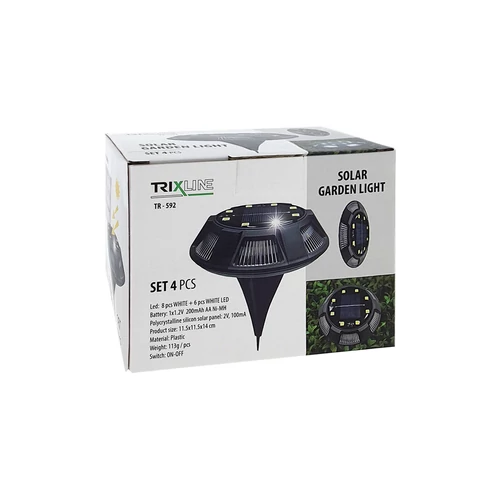 TRIXLINE KERTI SOLAR LÁMPA LED 4 DB
