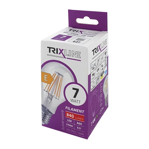 TRIXLINE FILAMENT LED E27 7W 2700K