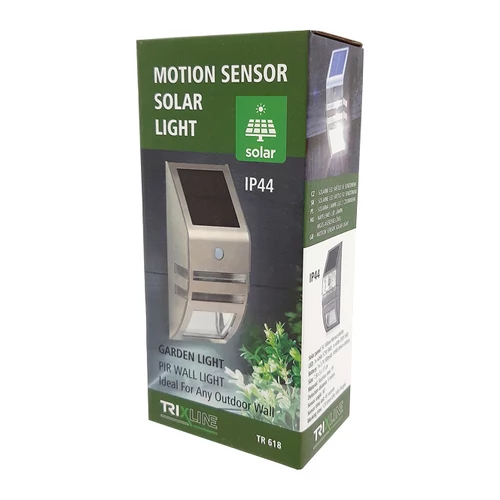 TRIXLINE SOLAR LED LÁMPA MOZG.ÉRZ. EZÜST