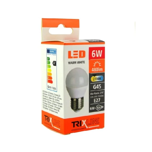 TRIXLINE LED IZZÓ GÖMB E27 6W 2700K