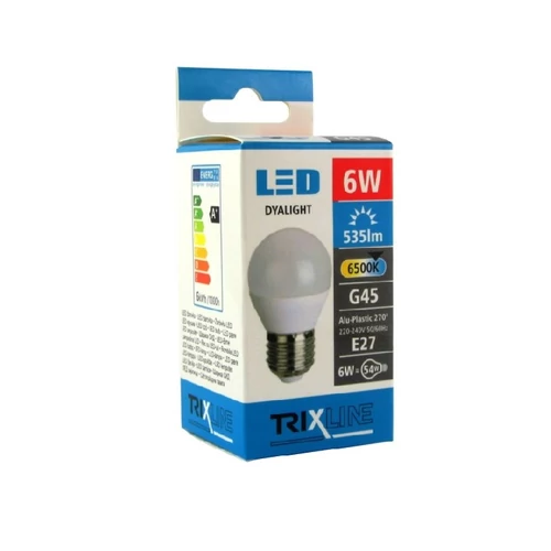 TRIXLINE LED IZZÓ GÖMB E27 6W 6500K
