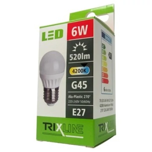 TRIXLINE LED IZZÓ GÖMB E27 6W 4200K